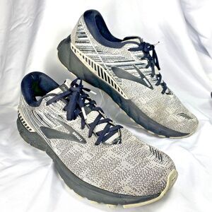 Brooks Men’s Adrenaline GTS 19 D 1202841B156 Gray Oreo Running Sneakers Size 14